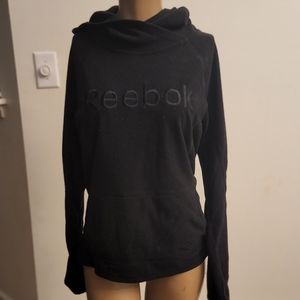 Black fleece reebok hoodie size small
